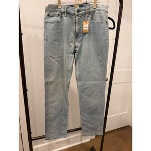NWT Faherty Ocean Washed Denim Mo’Orea Light  Wash Straight Leg Jeans